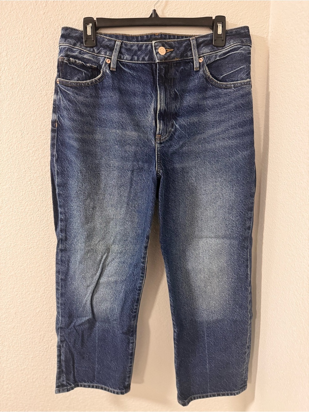 Classic Women’s Dark Blue Straight-Leg Jeans